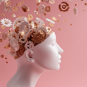 tête se libérant de ses rouages